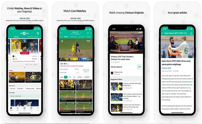 Sports score app cricbuzz