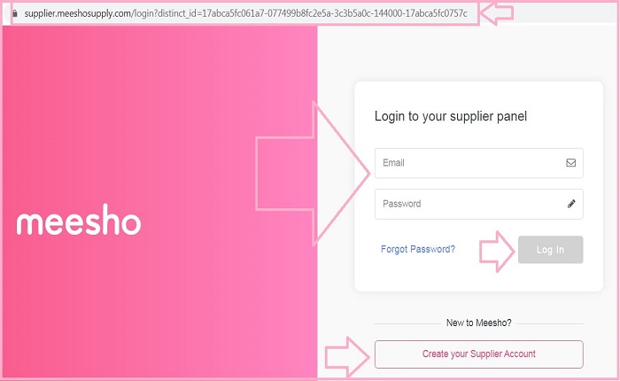 meesho seller login